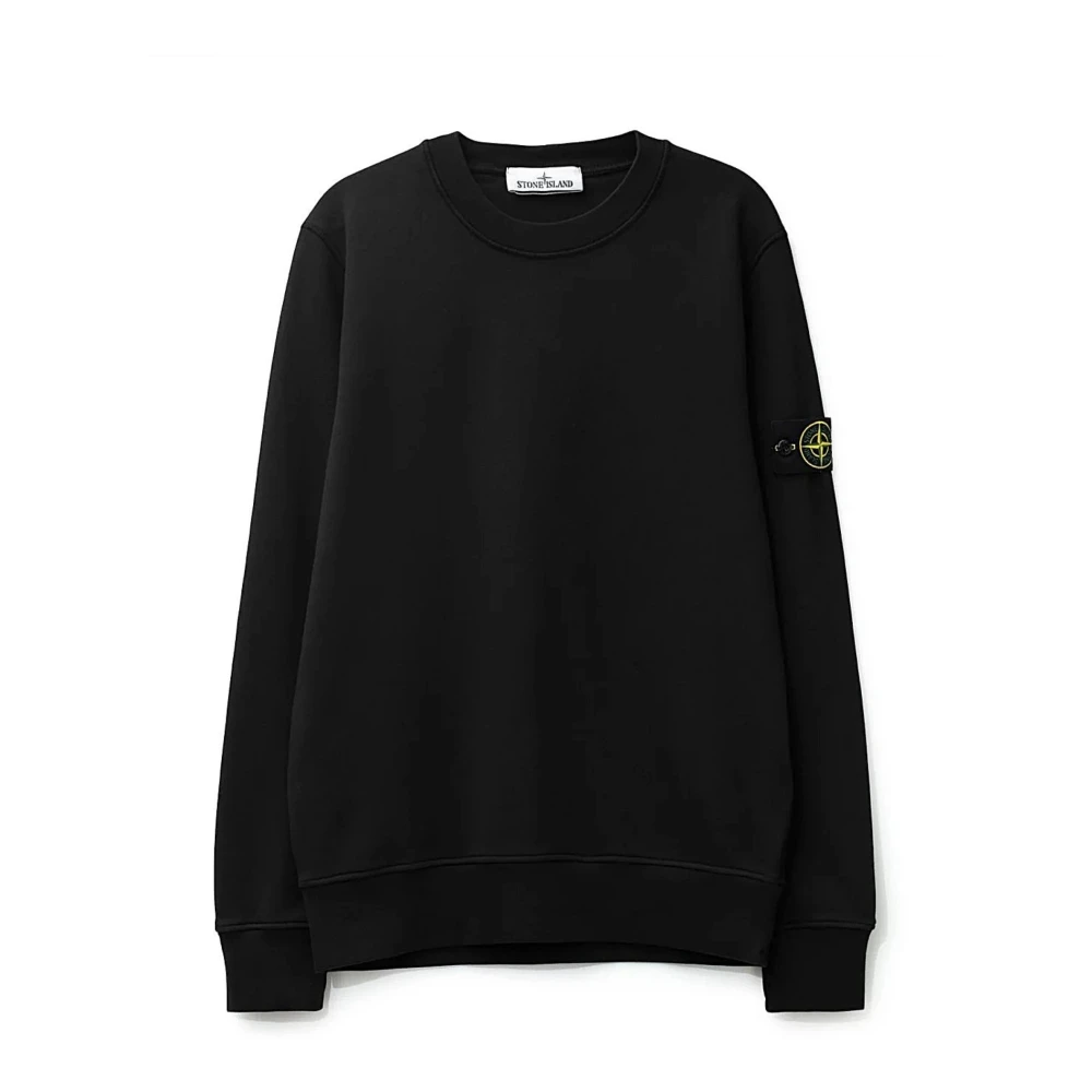 Stone Island Black Sweatshirts, Male, Xl, Maglia