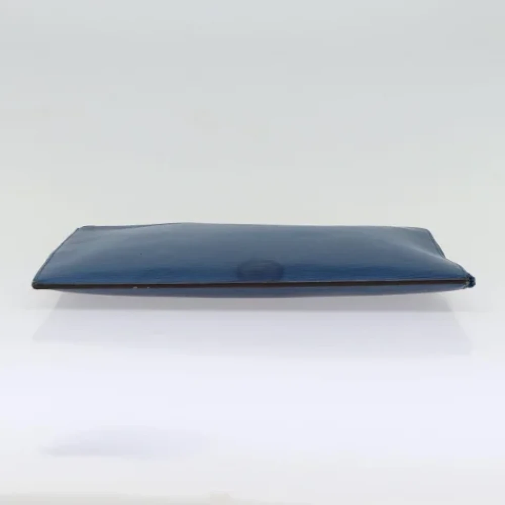 Louis Vuitton Vintage Pre-owned Leather clutches Blue Dames