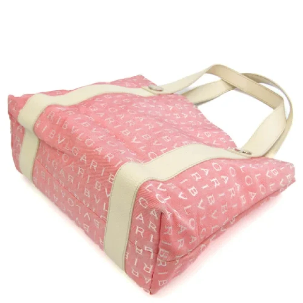 Bvlgari Vintage Pre-owned Leather handbags Pink Dames