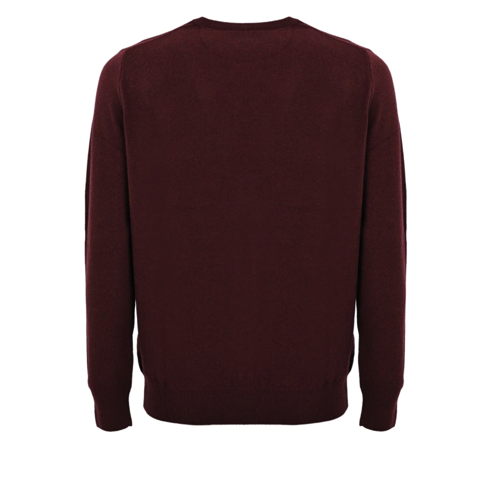 Polo Ralph Lauren Bordeaux Wollen Trui Lange Mouw Red Heren