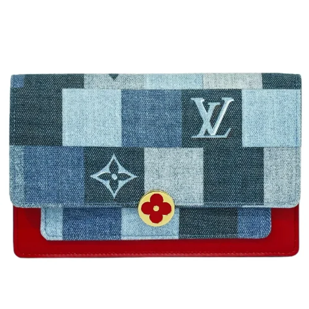 Louis Vuitton Vintage Pre-owned Denim wallets Multicolor Dames
