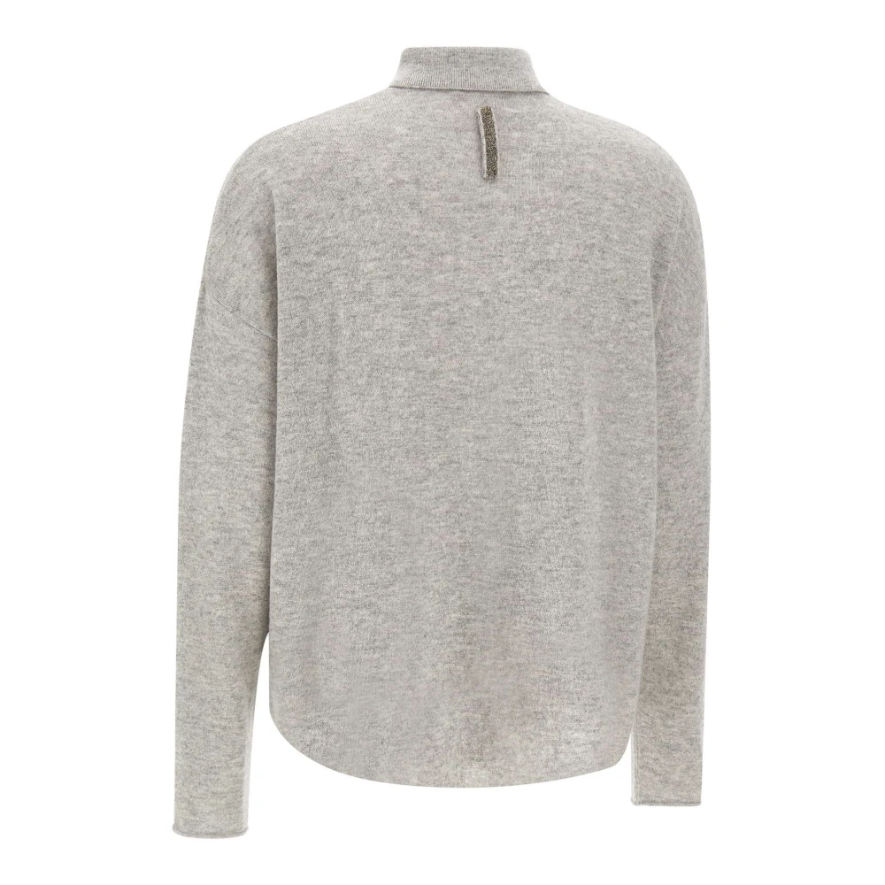 Hemisphere Kasjmier Polo Kraag Vest Trui Gray Dames