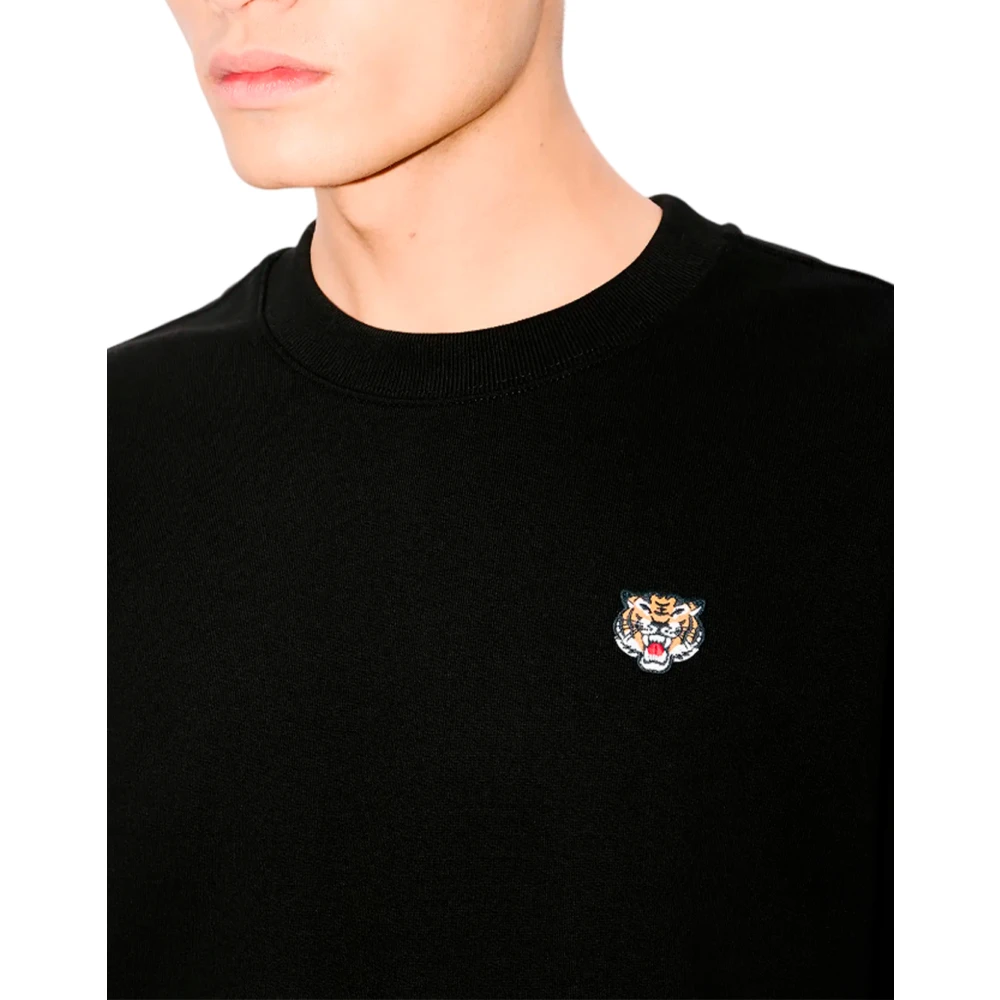 Kenzo Geborduurde Klassieke Sweater Black Heren