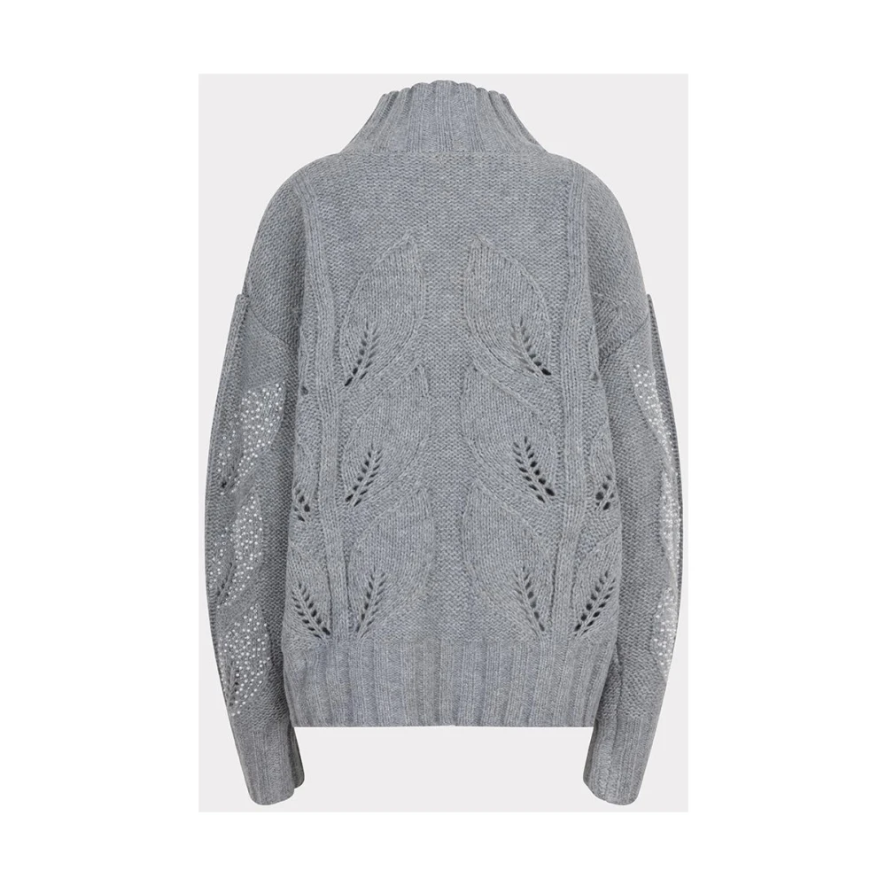 Esqualo Melange Parel Grijs Trui Gray Dames