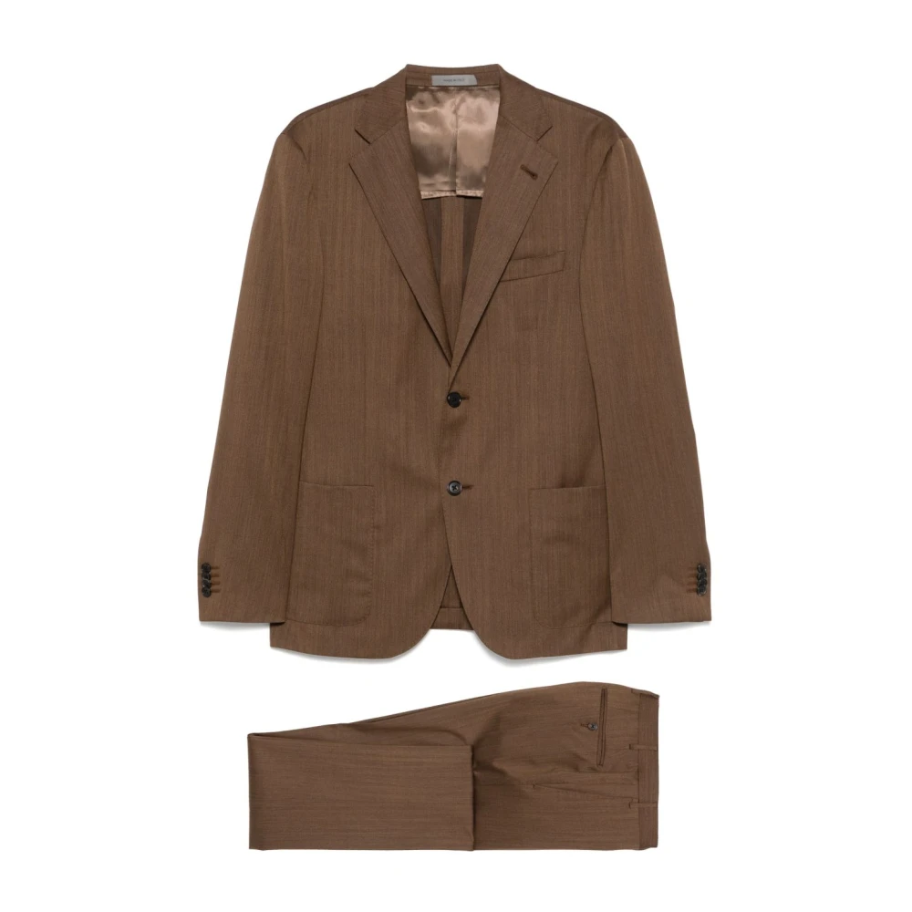 Corneliani Bruine Jurk Collectie Brown Heren