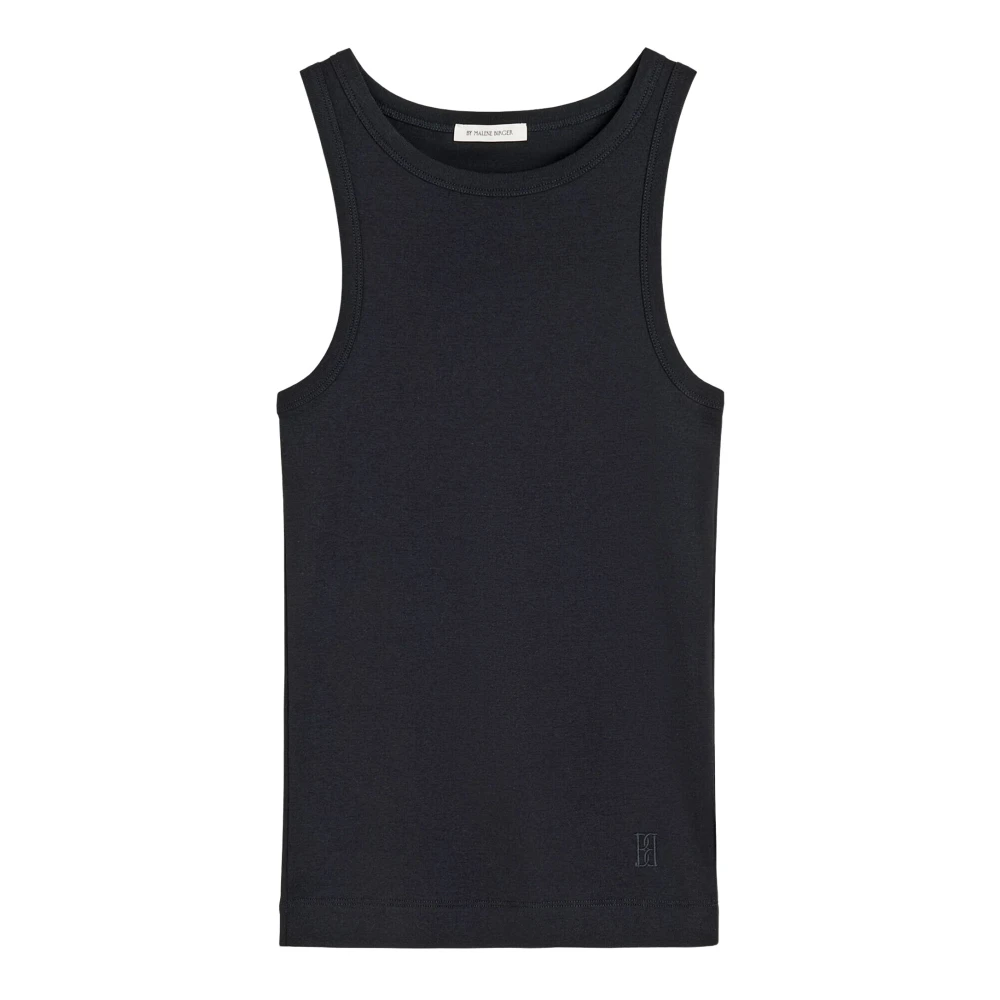 By Malene Birger Women's Black Sleeveless Tops, M, Mani Tank Top