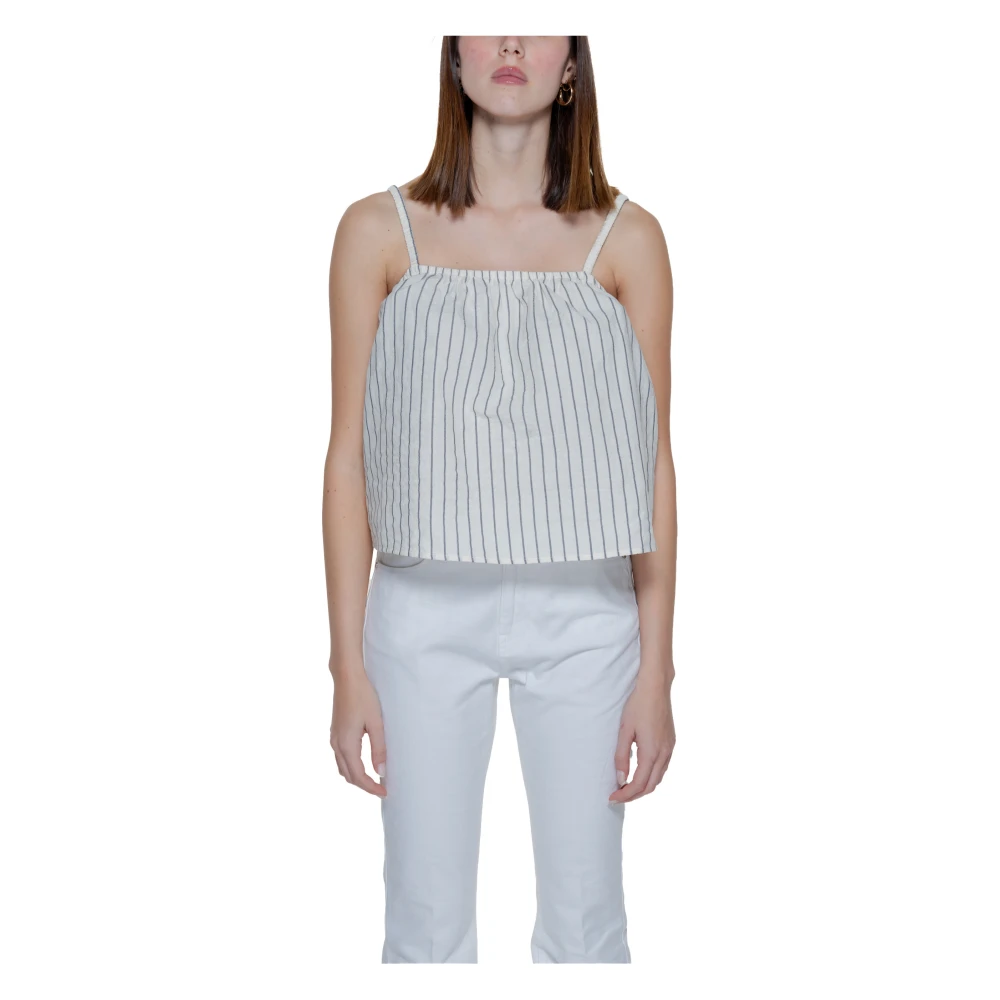 Vero Moda Biologisch Katoen Singlet Lente Zomer Collectie Beige Dames
