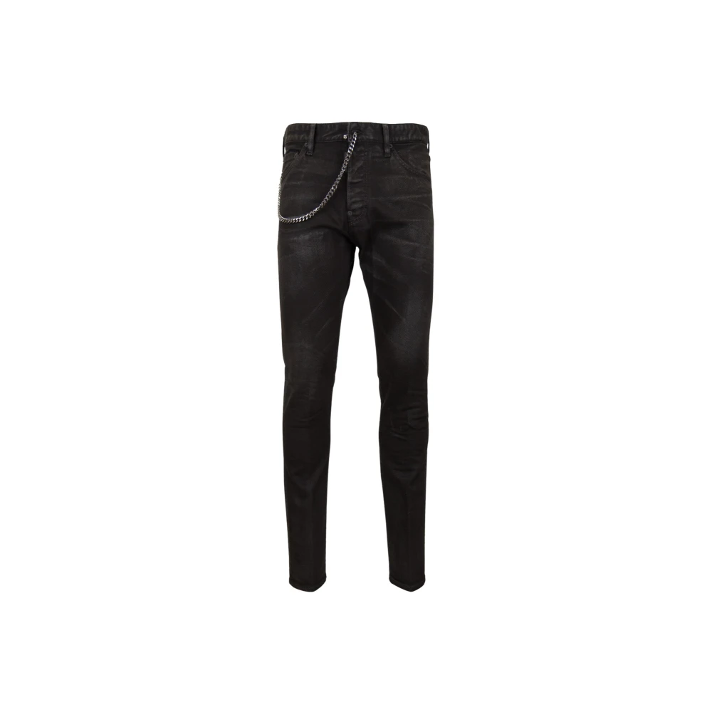 Dsquared2 Black Skinny Jeans - Male - Skinny Fit Jeans - Xl - Jeans