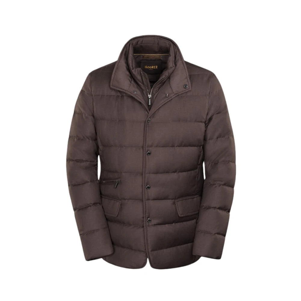 Moorer Men's Brown Down Jackets, Xl, Ilvo-Pum Jacket