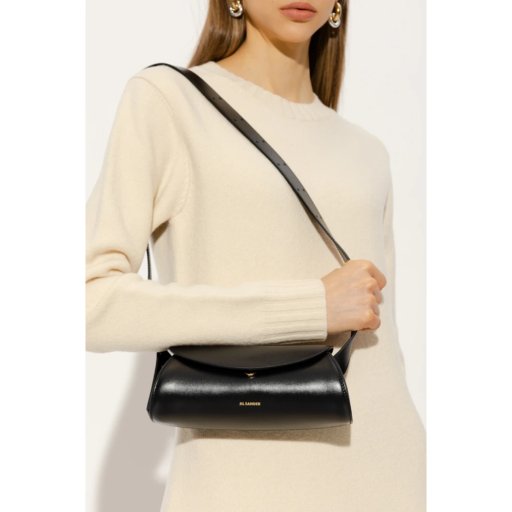 Jil Sander Cannolo Mini schoudertas Black Dames