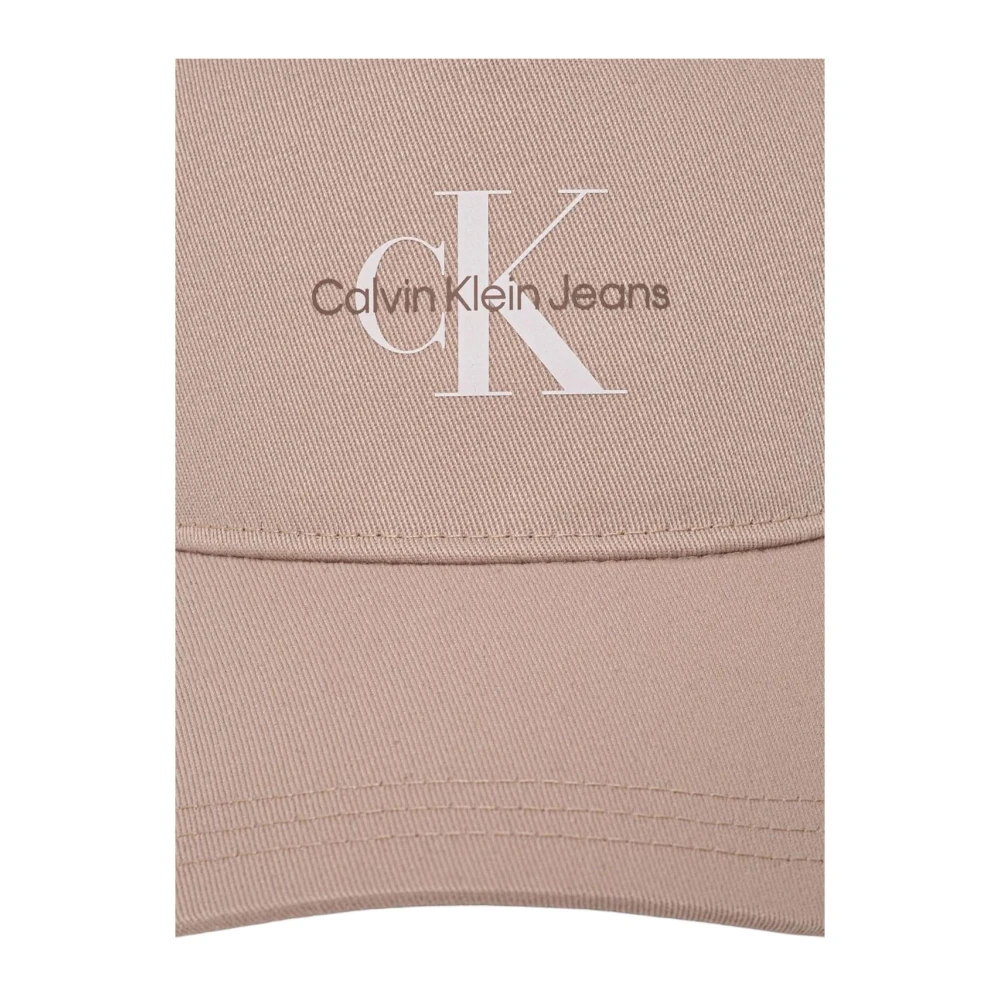 Calvin Klein Jeans Monogram Baseball Cap Unisex Style Pink Dames
