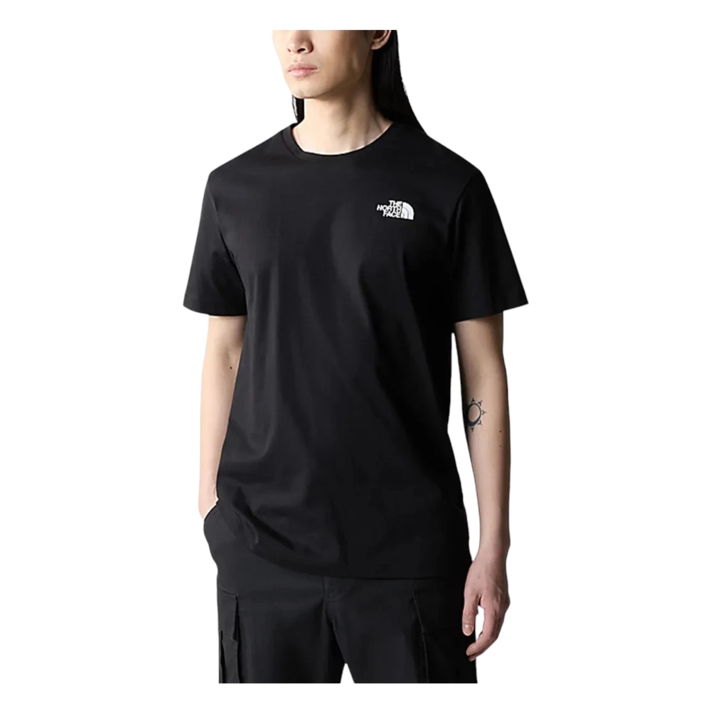 The North Face Katoenen T-shirt voor Mannen Black Heren