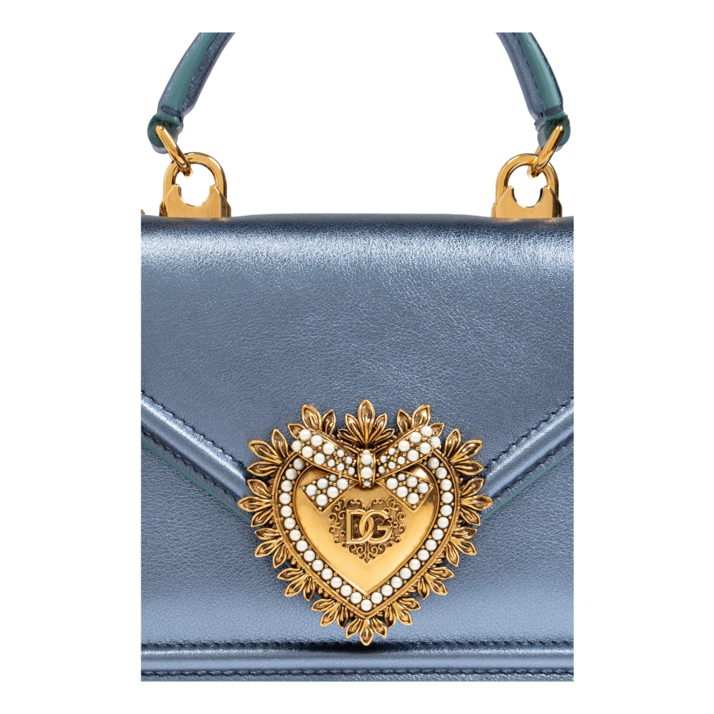 Dolce & Gabbana Schoudertas 'Devotion Small' Blue Dames