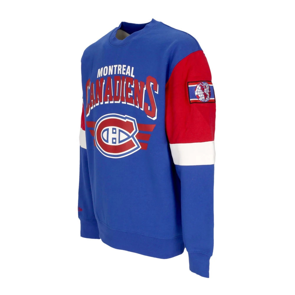 Mitchell & Ness NHL Crewneck Sweatshirt Viering Teamkleuren Blue Heren