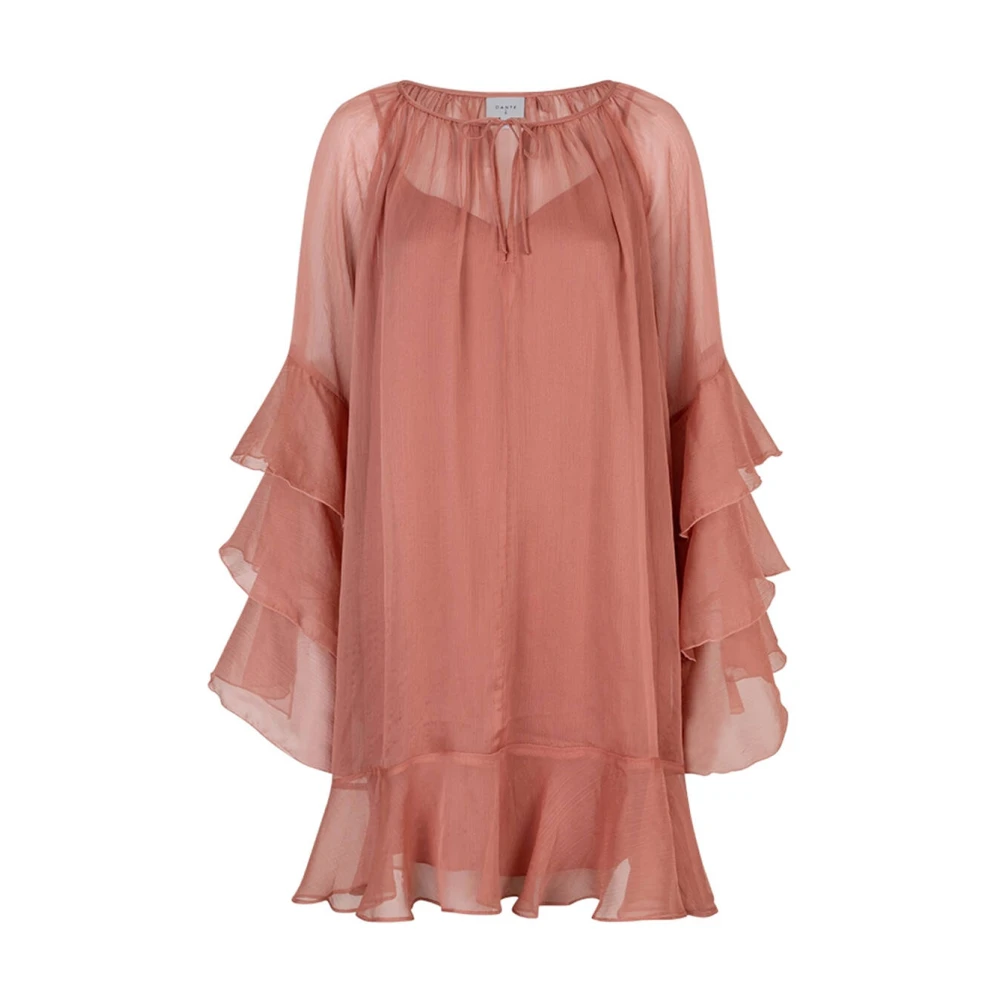 Dante 6 Boho Chiffon Korte Jurk Pink Dames