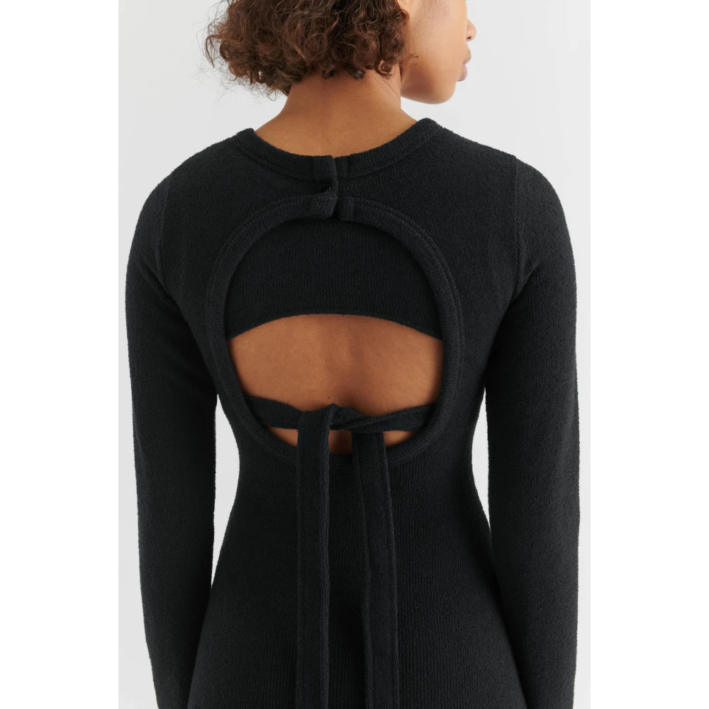 Axel Arigato Fleur Open Rug Jurk Black Dames