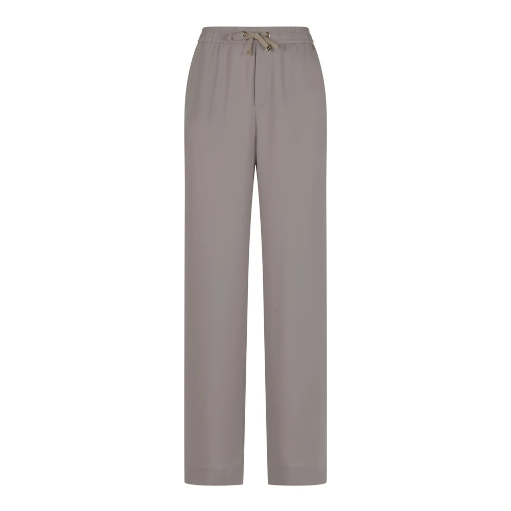 Herno Women's Beige Straight Trousers, Xl, Lucent Cady Trousers