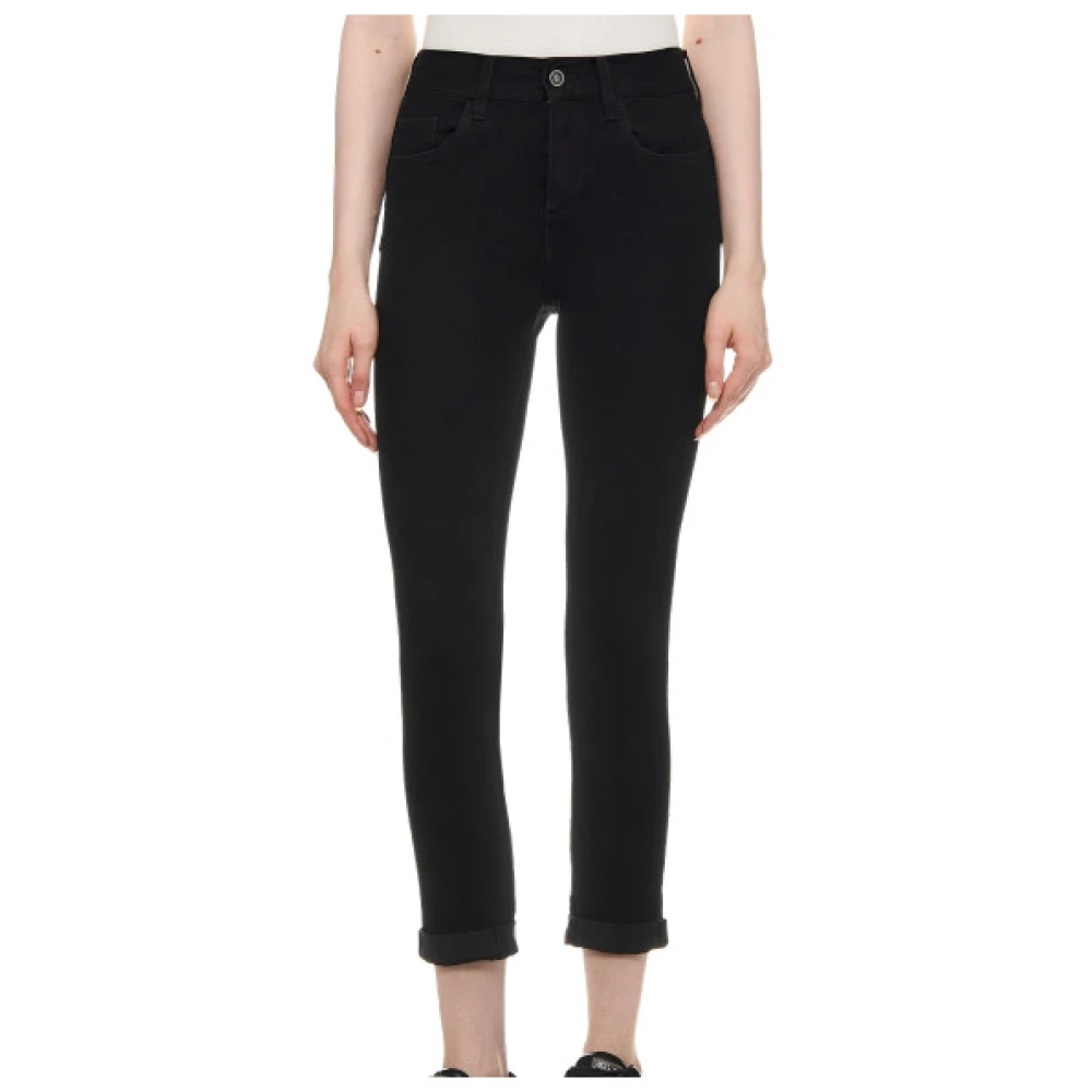 Liu Jo Ideale Straight Leg Jeans Black Dames