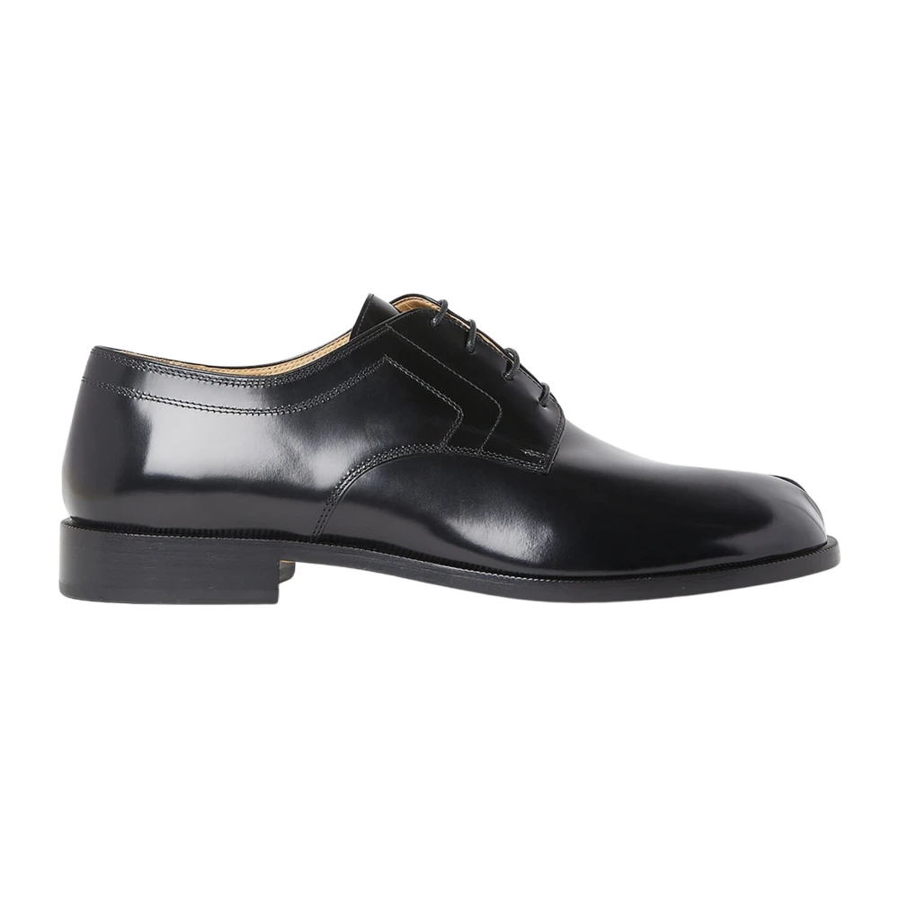 Maison Margiela Men's Black Derby Shoes "Tabi" - Image 2