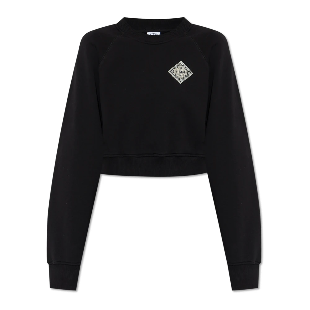 Casablanca Geknipte sweatshirt Black Dames