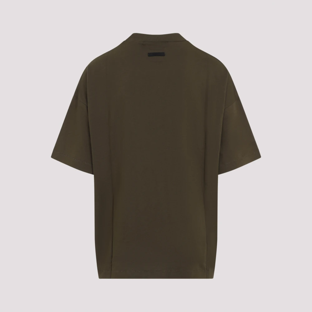 Fear Of God Olijf Tee Klassieke Stijl Green Heren