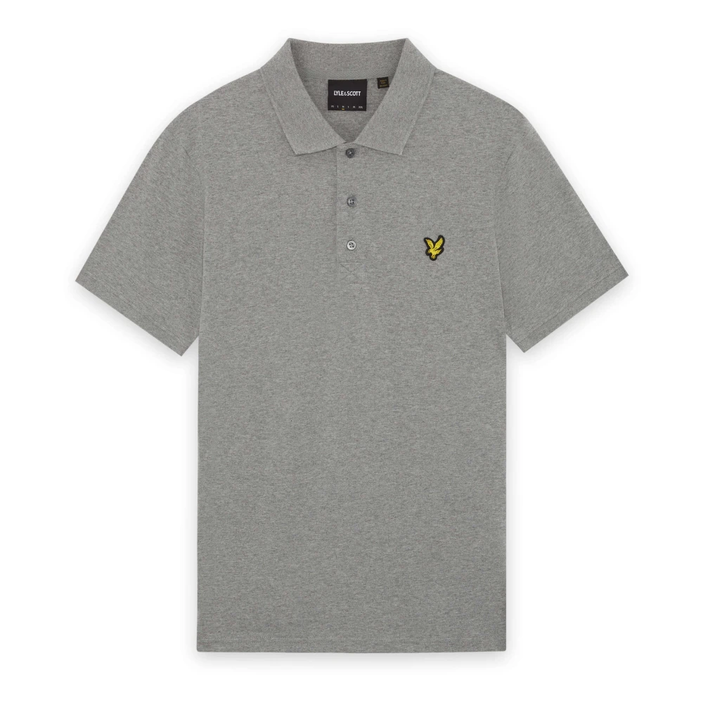 Lyle & Scott Men's Gray Jersey Polo - Polo Shirts - L - Tops