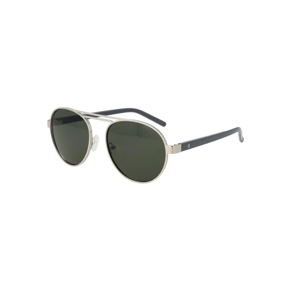Champion Men's Gray Metal Frame Aviator Sunglasses - Sunglasses - One Size - Accessories