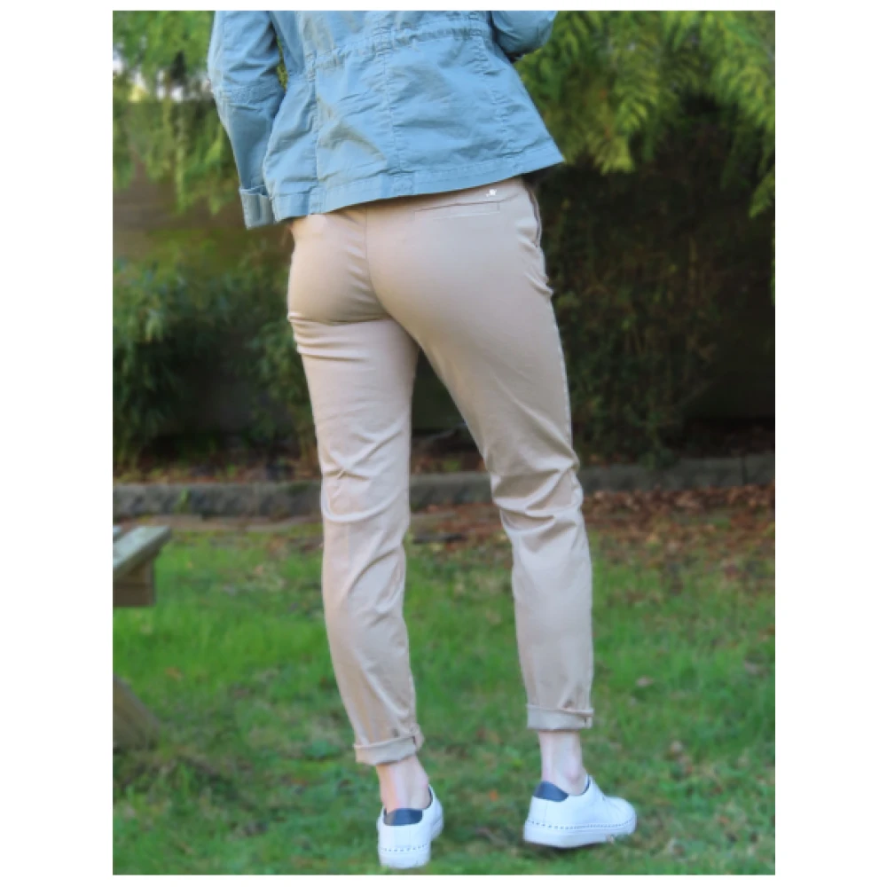 Mason's New York Zilveren Band Broek Beige Dames