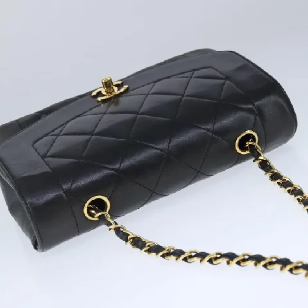 Chanel Vintage Pre-owned Leather shoulder-bags Black Dames