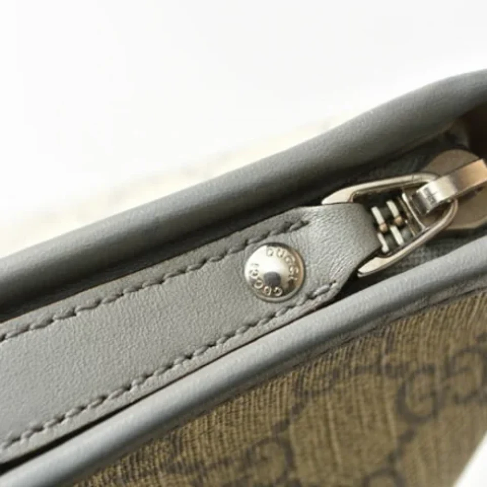 Gucci Vintage Pre-owned Canvas gucci-bags Beige Dames