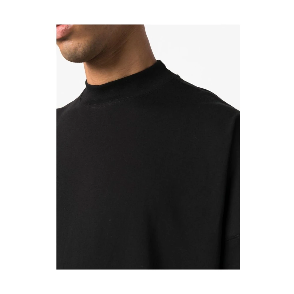 Jil Sander Zwart Katoen Ronde Hals T-shirt Black Heren