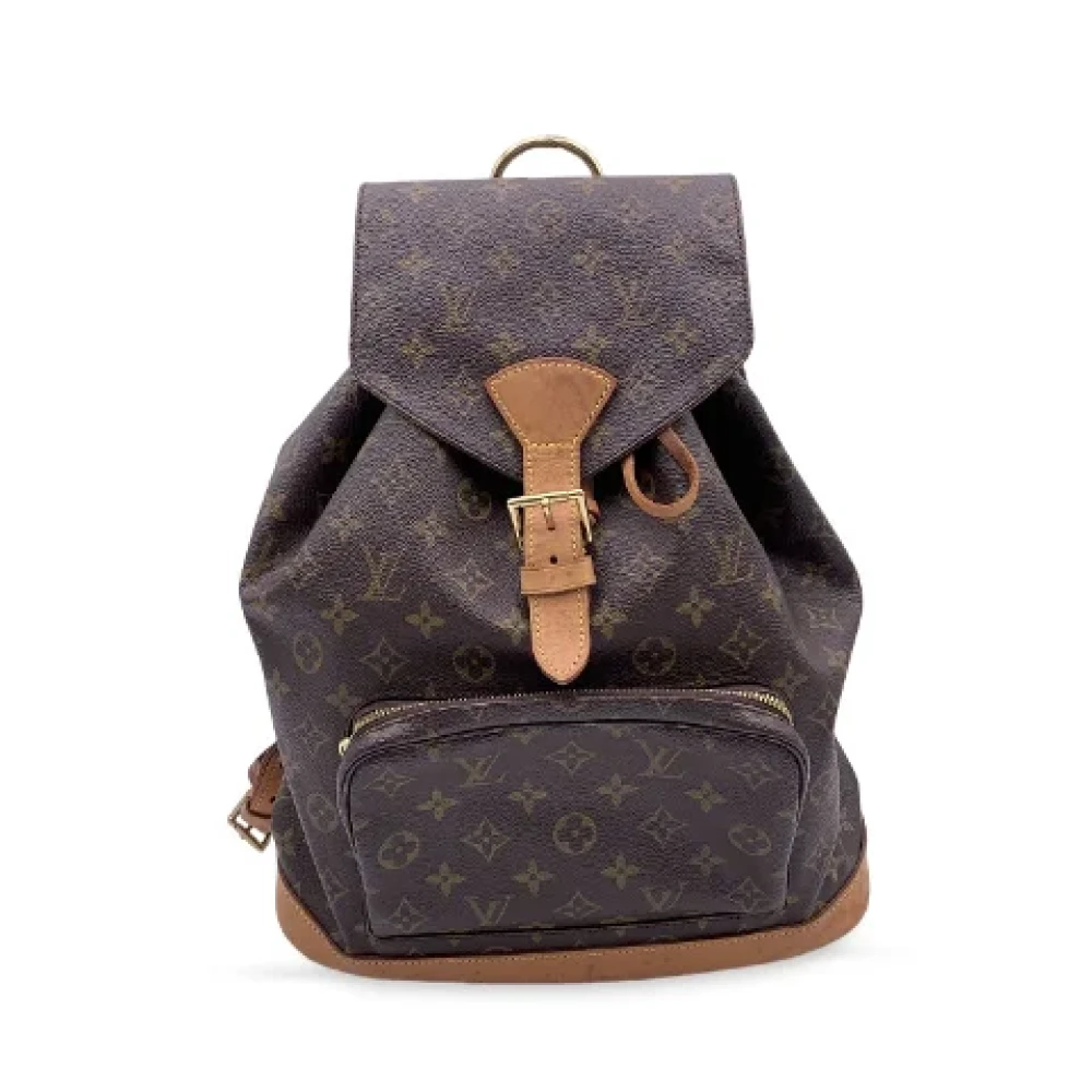 Louis Vuitton Vintage Stijlvolle Montsouris GM Rugzak Brown Dames