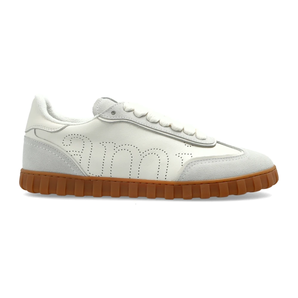 Ami Paris Sportschoenen met Logo Dames Schoenen Beige