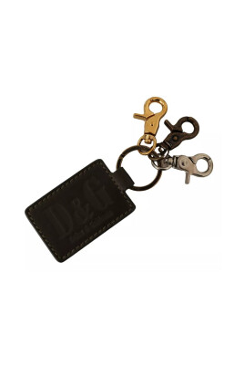 green-leather-dandg-logo-keychain