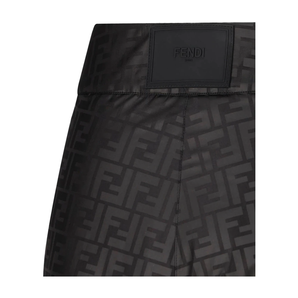 Fendi Logo FF Ski Broek Black Dames