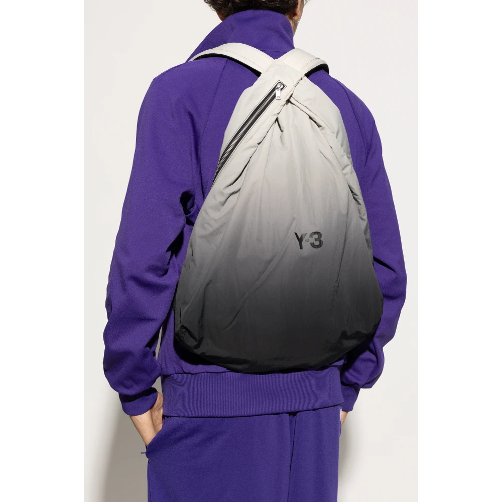 Y-3 Rugzak met logo Gray Unisex