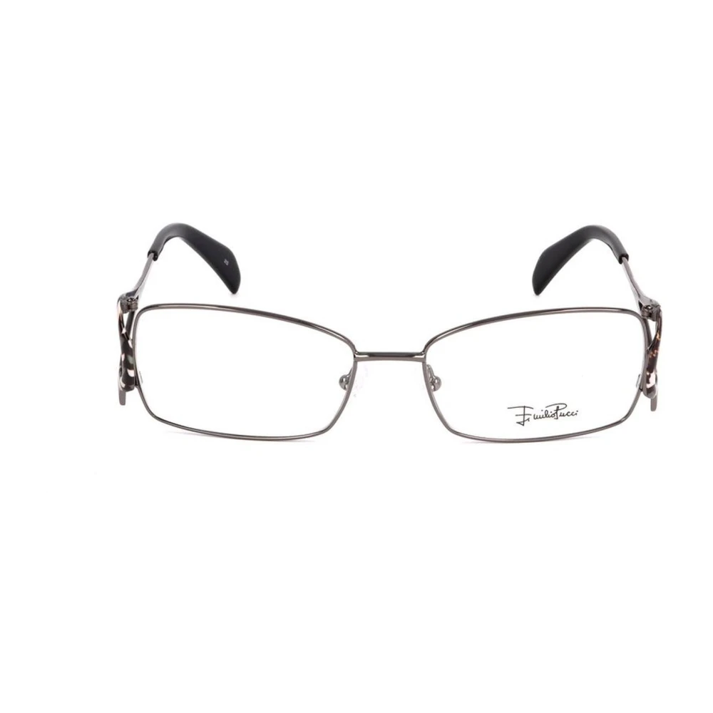EMILIO PUCCI Metalen frames met ruthenium wijzerplaat Gray Dames