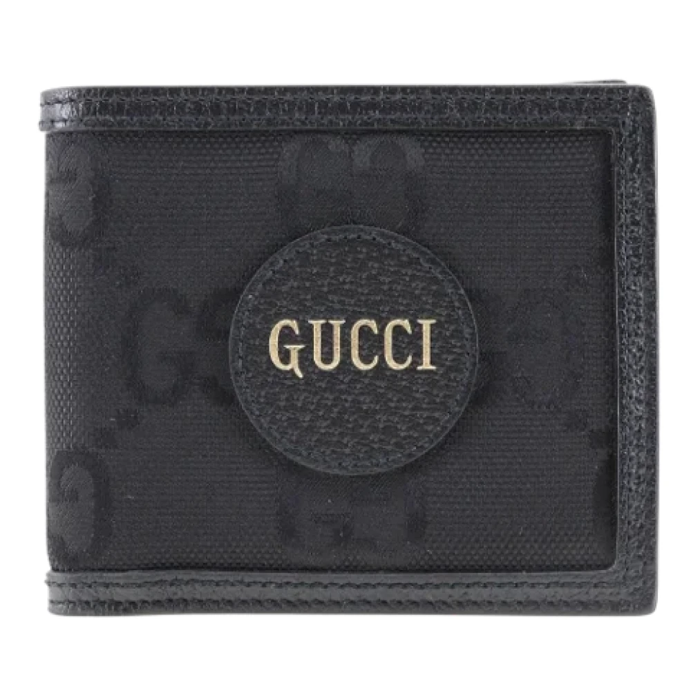 Gucci Vintage Pre-owned Canvas wallets Black Heren