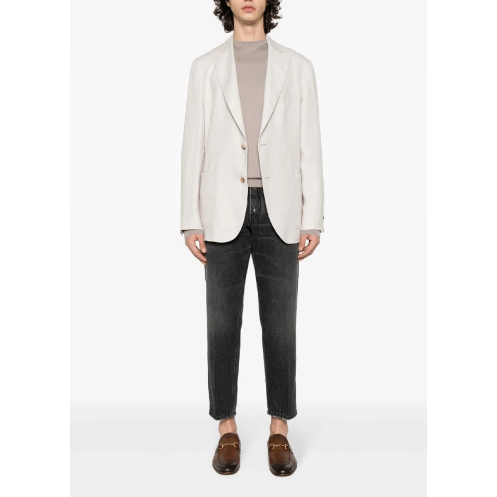 Lardini Zwarte Distressed Denim Jeans Black Dames