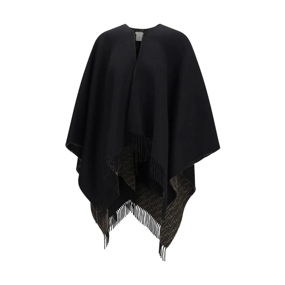 Fendi Black Wool Oves Aries Scarf - Image 3