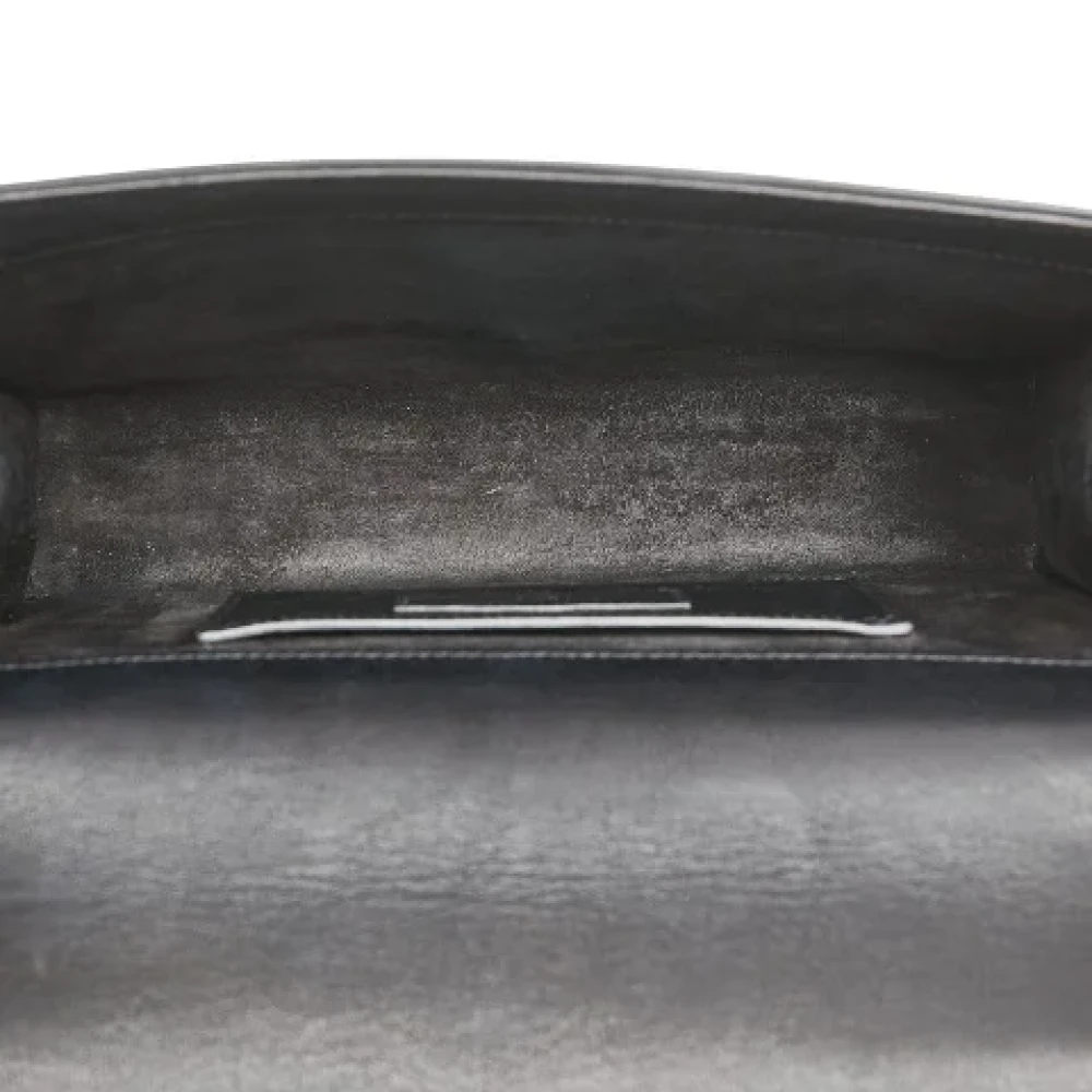 Yves Saint Laurent Vintage Pre-owned Leather shoulder-bags Black Dames