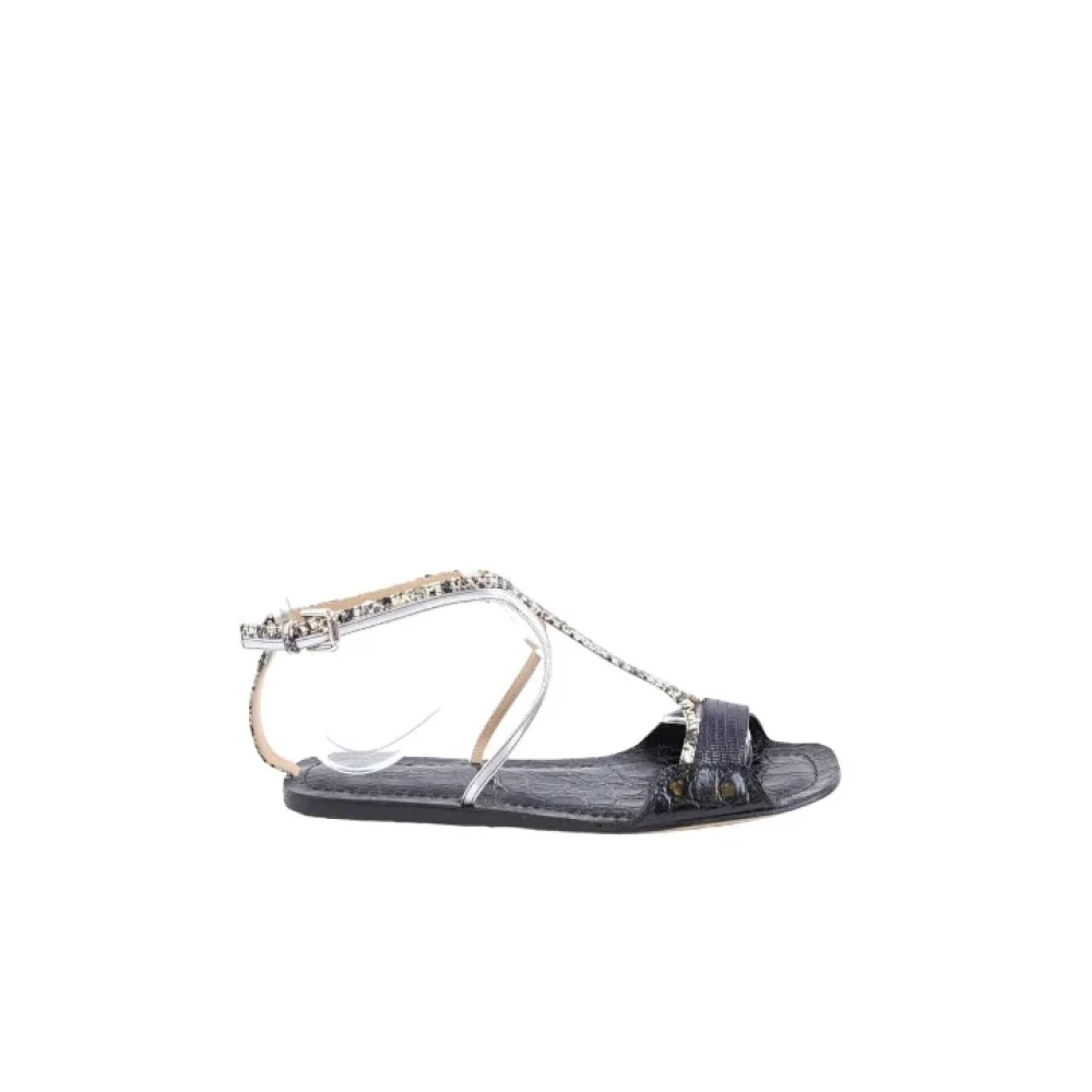 Chloé Pre-owned Leather sandals Black Dames