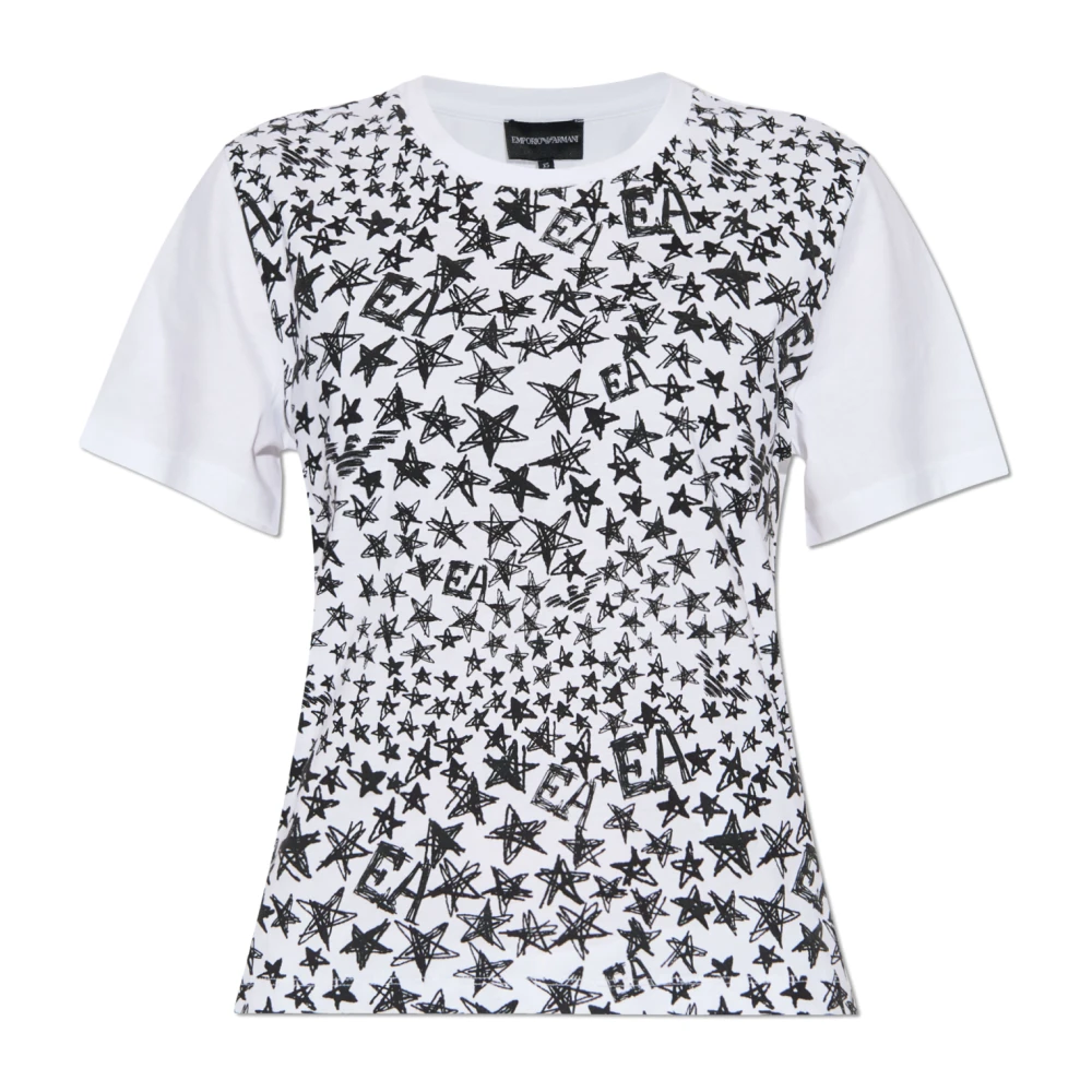 Emporio Armani T-shirt met logo White Dames