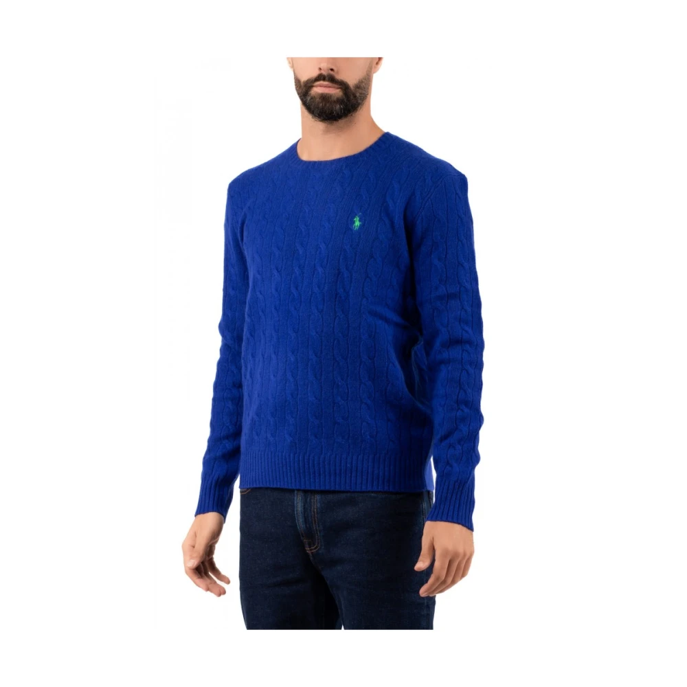 Ralph Lauren Rondgebreide trui Blue Heren