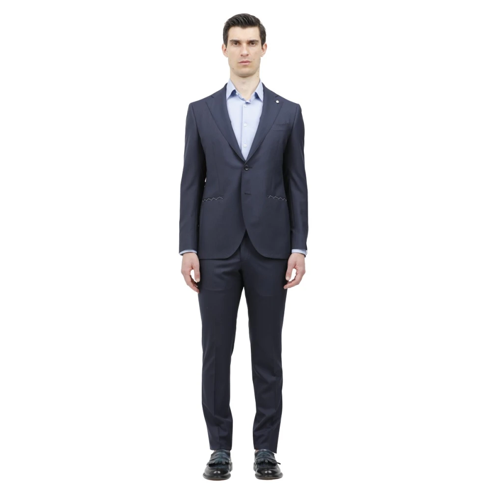 Suits > Suit Sets > Single Breasted Suits - - Luigi Bianchi Mantova - Modalova