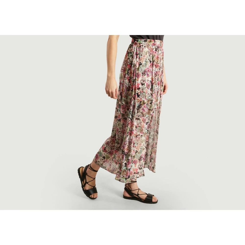 IRO Bloemen Asymmetrische Rok Multicolor Dames