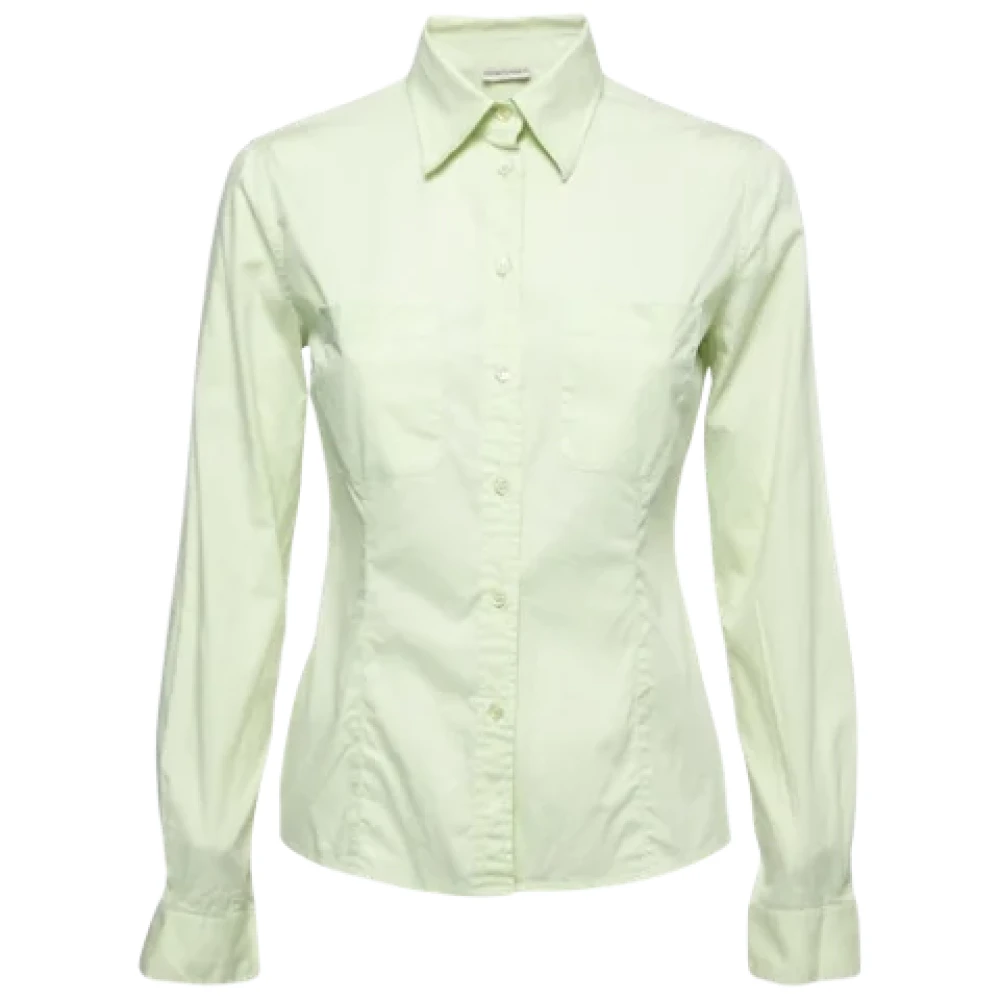 Armani Pre-owned Cotton tops Green Dames