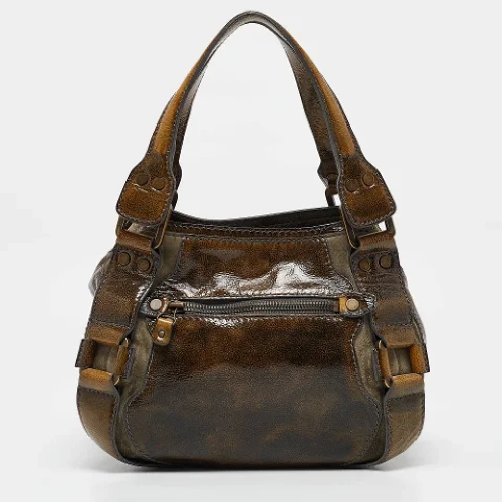 Jimmy Choo Pre-owned Suede handbags Green Dames