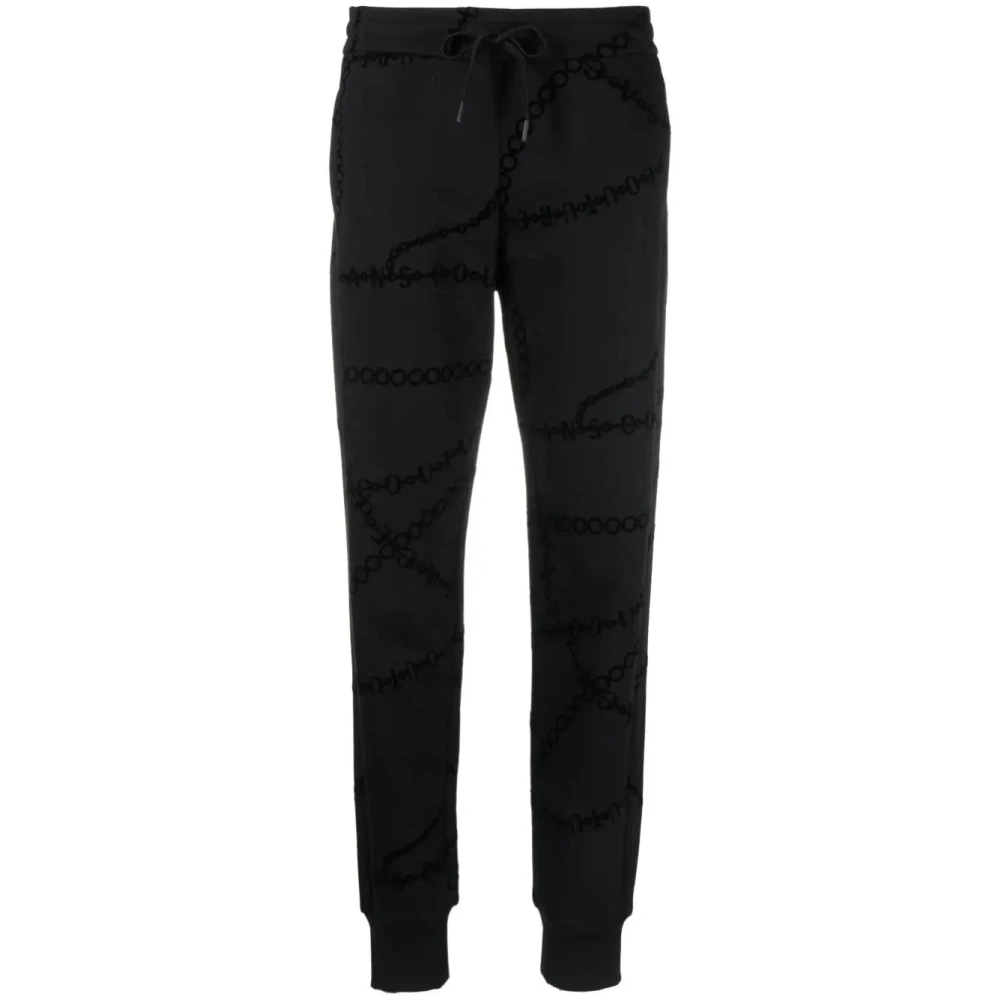 Versace Jeans Couture Women's Black Sweatpants, S, Trousers Heavy