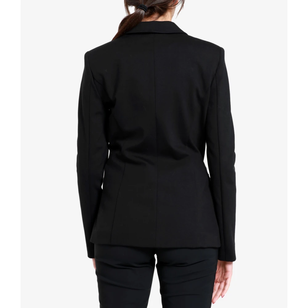 Pennyblack Milan Stitch Zwarte Jas Slim Fit Black Dames